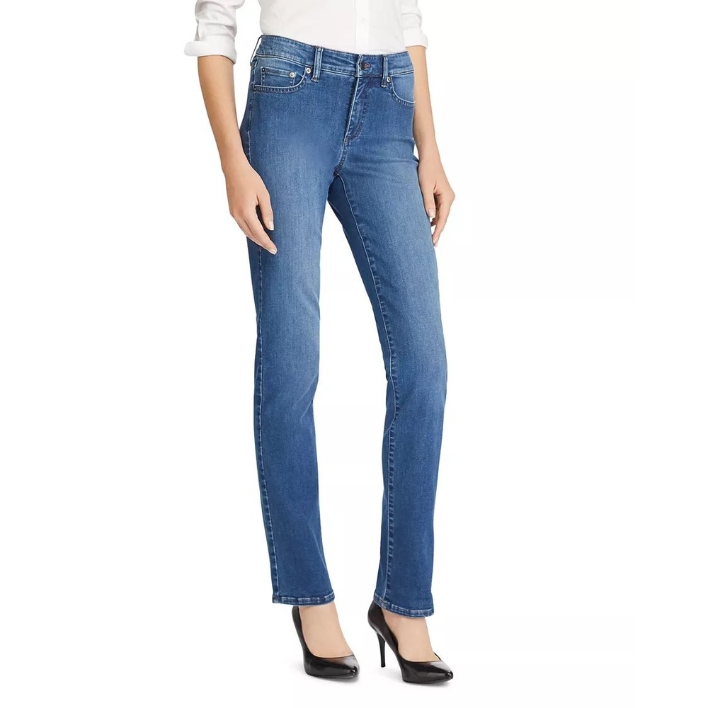 Lauren Ralph Lauren Premier Straight Leg‎ Jeans Womens 6 Medium Wash Blue